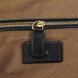 Chloé Brown Ostrich Leather Boston Bag