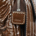 Chloe Brown Patent Leather Bay Tote Bag