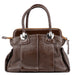 Chloe Brown Patent Leather Bay Tote Bag