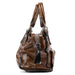 Chloé Brown Patent Leather Pocket Tote Bag