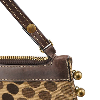 Chloe Brown Polkadot Horse Crossbody Bag