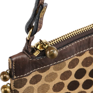 Chloe Brown Polkadot Horse Crossbody Bag
