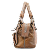 Chloé Brown Studded Leather Tote Bag