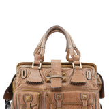 Chloé Brown Studded Leather Tote Bag