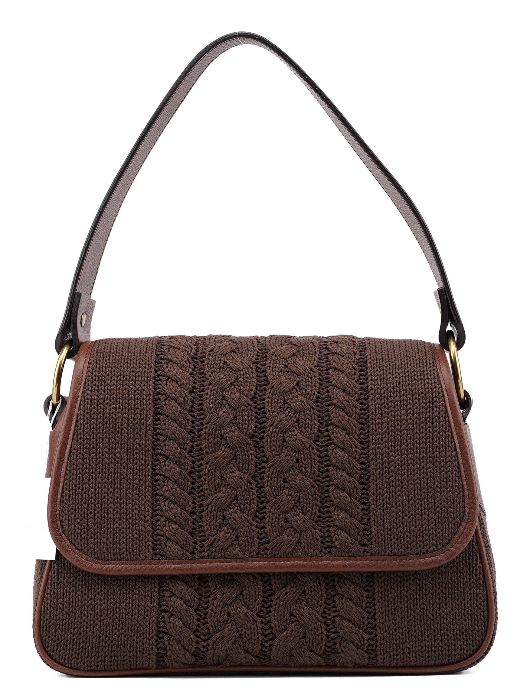 Chloé Brown Virgin Wool Shoulder Bag