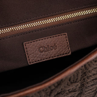 Chloé Brown Virgin Wool Shoulder Bag