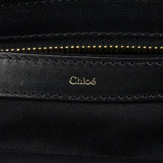 Chloe Burgundy Black Leather Alice 2-Way Bag