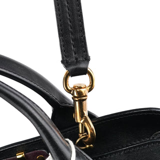 Chloe Burgundy Black Leather Alice 2-Way Bag