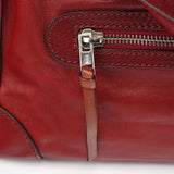 Chloé Burgundy Lambskin Leather Tote Bag
