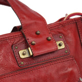 Chloé Burgundy Lambskin Leather Tote Bag