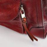Chloé Burgundy Lambskin Leather Tote Bag