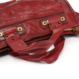 Chloé Burgundy Lambskin Leather Tote Bag