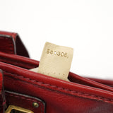 Chloé Burgundy Lambskin Leather Tote Bag