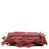 Chloé Burgundy Lambskin Leather Tote Bag
