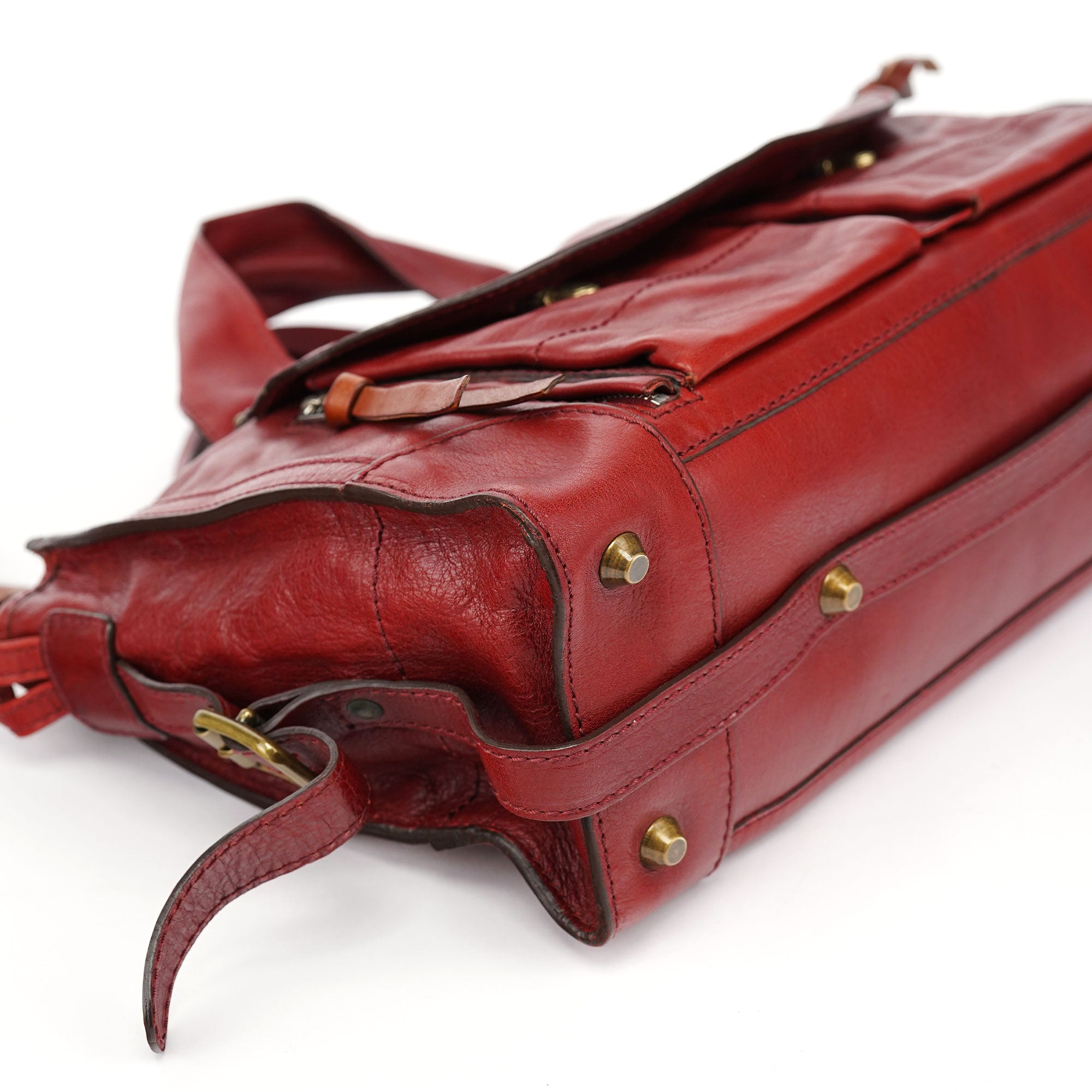 Chloé Burgundy Lambskin Leather Tote Bag