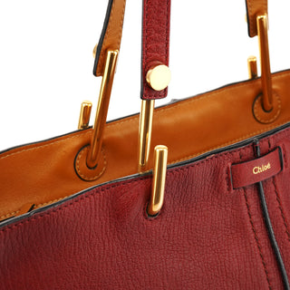 Chloé Burgundy Leather Kelly Tote Bag