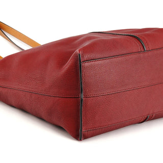 Chloé Burgundy Leather Kelly Tote Bag