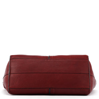 Chloé Burgundy Leather Kelly Tote Bag