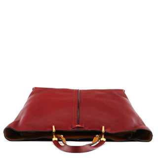 Chloé Burgundy Leather Kelly Tote Bag