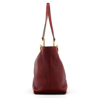 Chloé Burgundy Leather Kelly Tote Bag