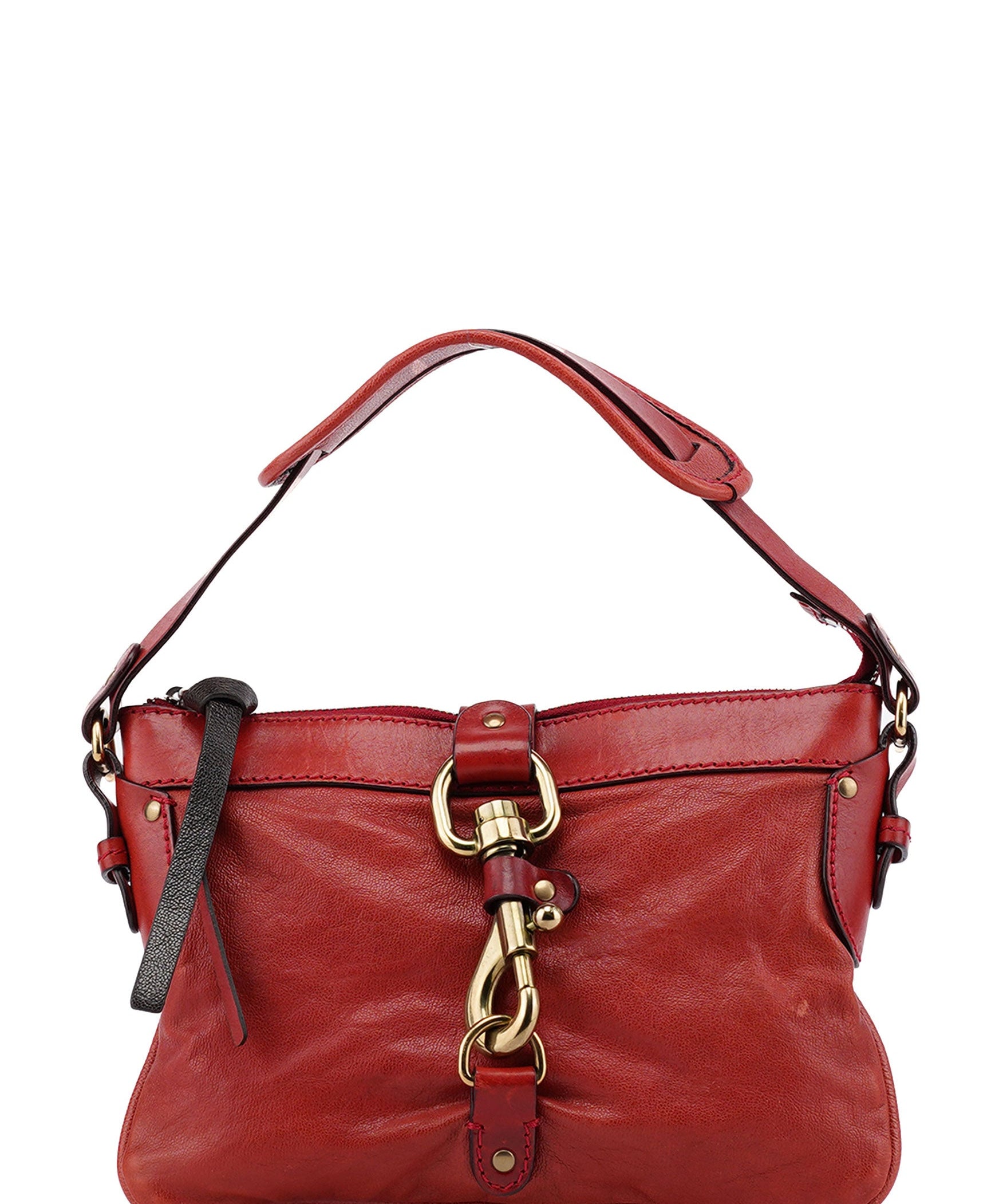Chloé Burgundy Leather Kerala Shoulder Bag