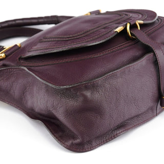 Chloe Burgundy Leather Marcie 2-Way Bag