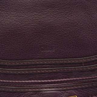 Chloe Burgundy Leather Marcie 2-Way Bag