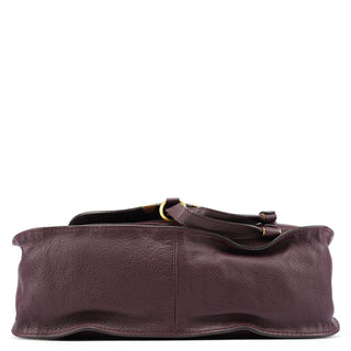 Chloe Burgundy Leather Marcie 2-Way Bag