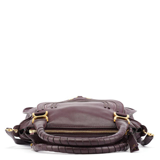 Chloe Burgundy Leather Marcie 2-Way Bag