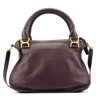 Chloe Burgundy Leather Marcie 2-Way Bag