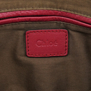 Chloé Burgundy Leather Marcie 2-Way Bag