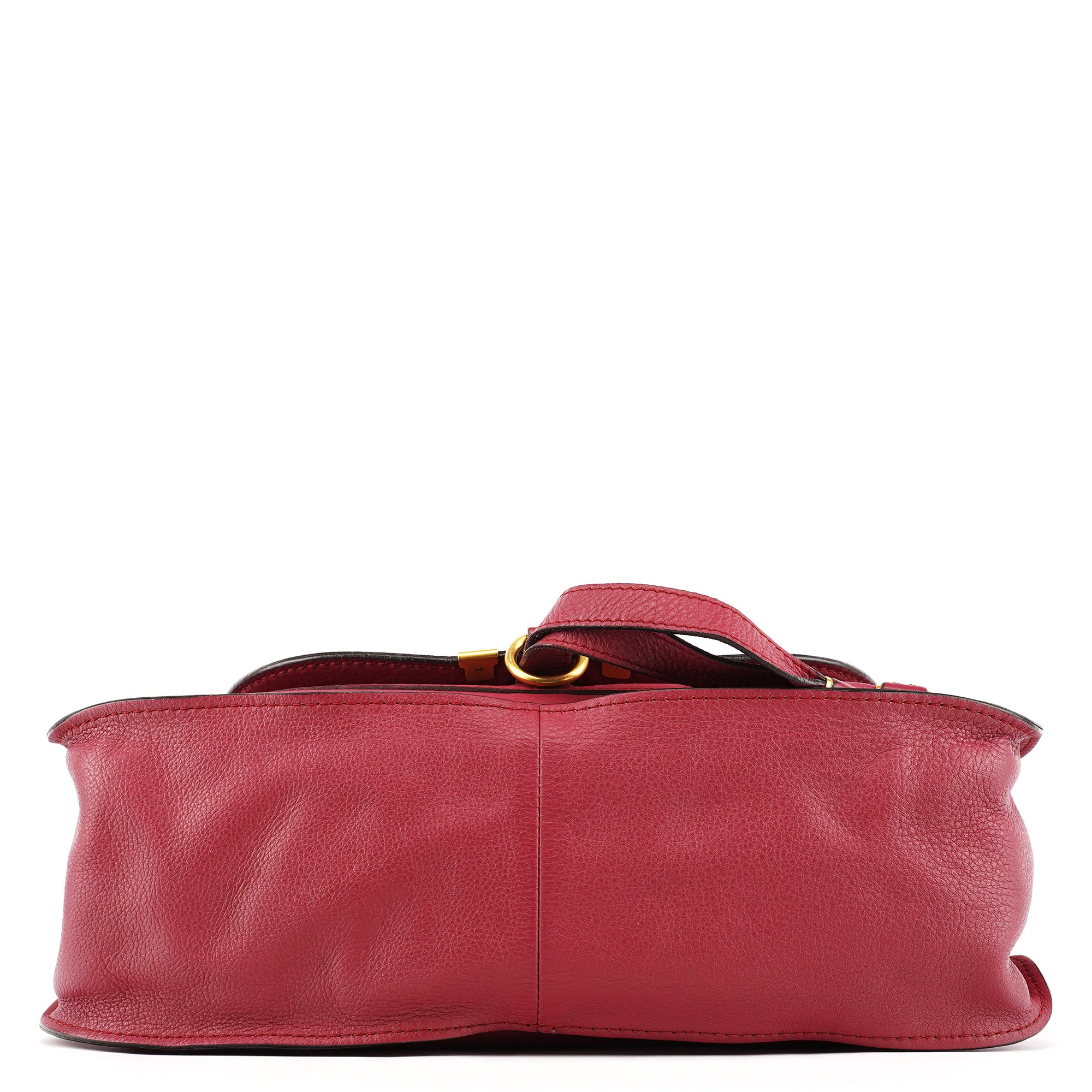 Chloé Burgundy Leather Marcie 2-Way Bag