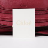 Chloé Burgundy Leather Marcie 2-Way Bag