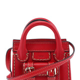 Chloé Burgundy Leather Micro Edith Bag