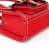 Chloé Burgundy Leather Micro Edith Bag