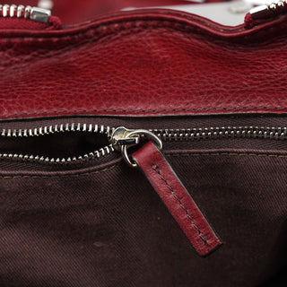 Chloé Burgundy Leather Paddington Tote Bag