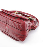 Chloe Burgundy Leather Paraty 2-Way Bag