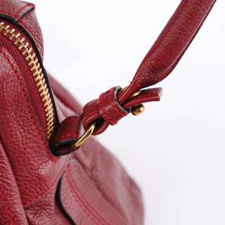 Chloe Burgundy Leather Paraty 2-Way Bag