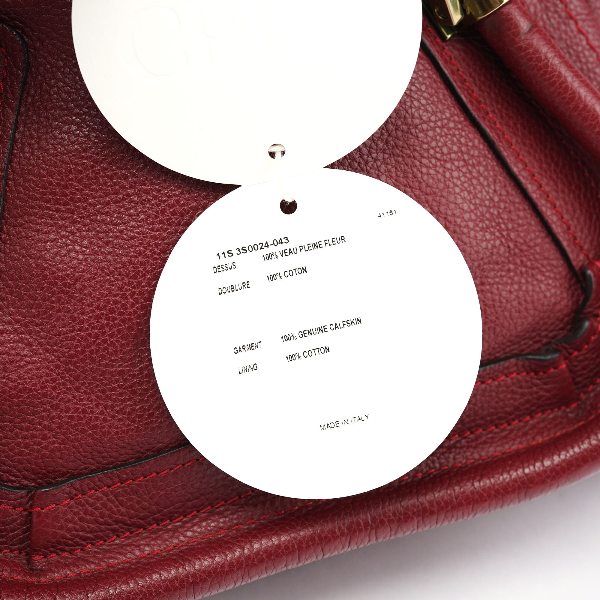 Chloé Burgundy Leather Paraty 2-Way Shoulder Bag