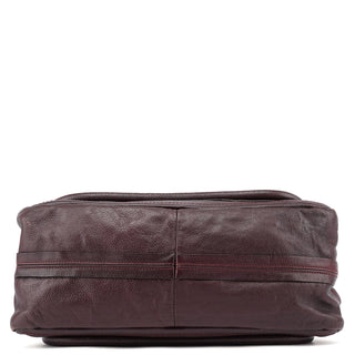 Chloé Burgundy Leather Paraty 2-Way Shoulder Bag