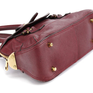 Chloe Burgundy Leather Tote Bag