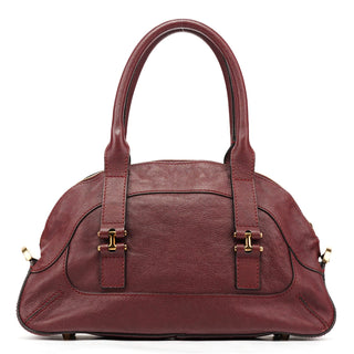 Chloe Burgundy Leather Tote Bag