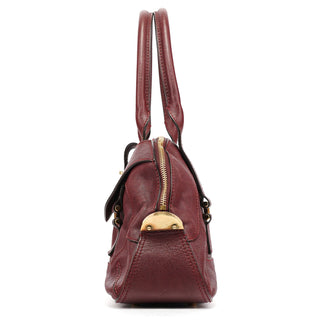 Chloe Burgundy Leather Tote Bag