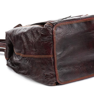 Chloe Burgundy Patent Leather Bay Tote Bag