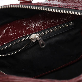 Chloe Burgundy Patent Leather Betty Tote Bag