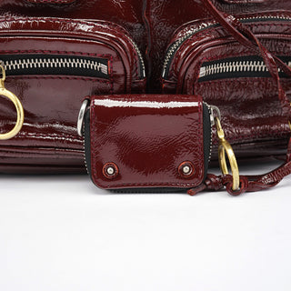 Chloe Burgundy Patent Leather Betty Tote Bag