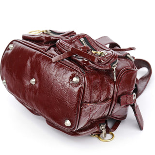 Chloe Burgundy Patent Leather Betty Tote Bag