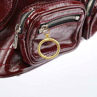 Chloe Burgundy Patent Leather Betty Tote Bag