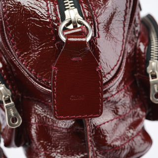 Chloe Burgundy Patent Leather Betty Tote Bag