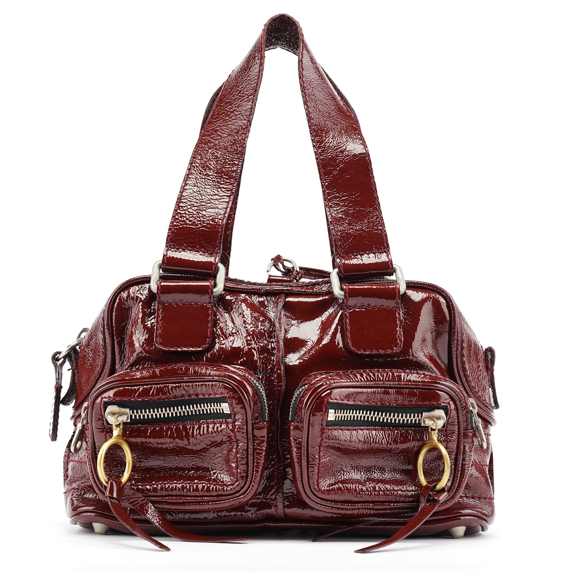 Chloe Burgundy Patent Leather Betty Tote Bag – Rediscover